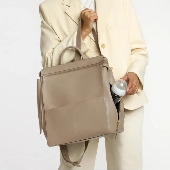 Harper Full Backpack (Leather) in Desert - Picture 3 of 15